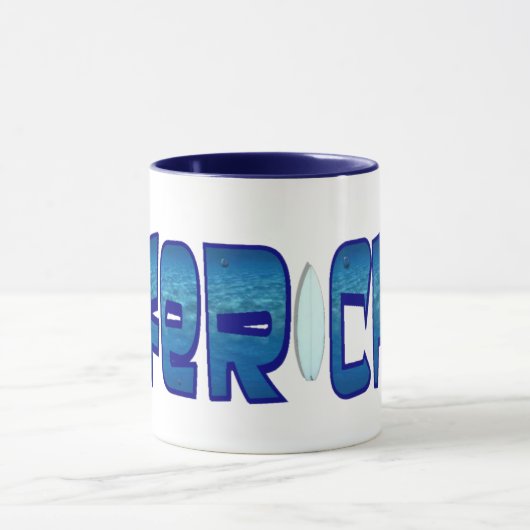 Surfer Chick Tasse (Zentrum)