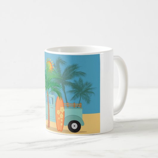 Surfer Coffee Tasse (VorderseiteRechts)