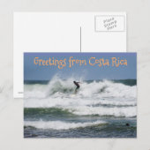 Surfer Costa Rica (customizable) Postkarte (Vorne/Hinten)