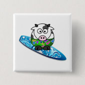 Surfer Cow Button (Vorderseite)