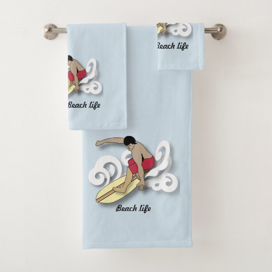 Surfer Design Badhandtuch Set (Insitu)