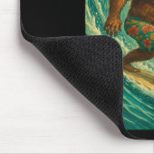 Surfer-Design Männer Hawaii Surfer Typ Jungen Surf Mousepad (Ecke)