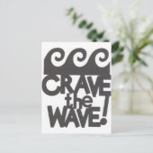 Surfer-Design Postkarte (Stehend Vorderseite)