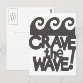 Surfer-Design Postkarte (Vorne/Hinten)