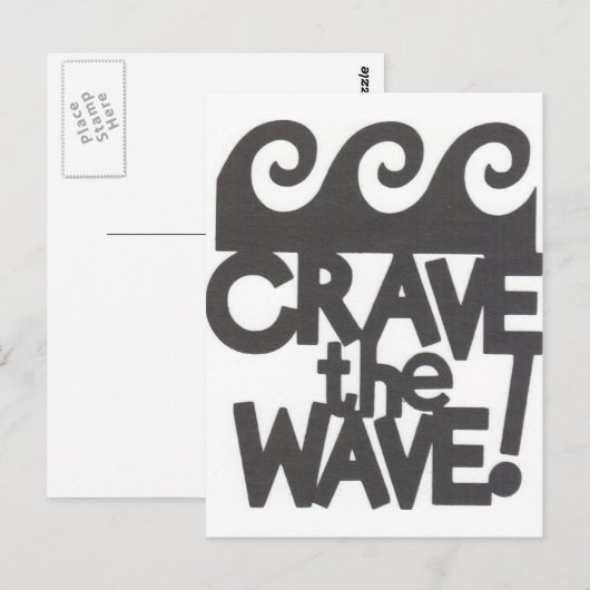 Surfer-Design Postkarte (Vorne/Hinten)