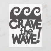 Surfer-Design Postkarte (Vorderseite)