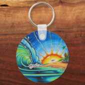 Surfer Design Schlüsselanhänger (Vorderseite)