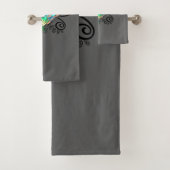 Surfer Dude Cartoon Badhandtuch Set (Insitu)