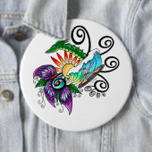 Surfer Dude Cartoon Button (Beispiel)