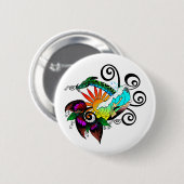 Surfer Dude Cartoon Button (Vorne & Hinten)