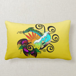 Surfer Dude Cartoon Lendenkissen