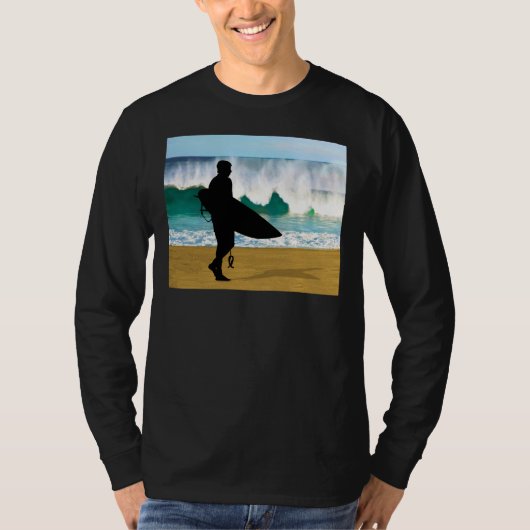 Surfer durch das Zerschmettern des Rohrs T-Shirt (Vorderseite)