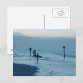 Surfer Dusk Ponce Inlet FL Beach Tide Postkarte (Vorne/Hinten)