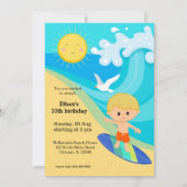 Surfer Einladung (Vorderseite)