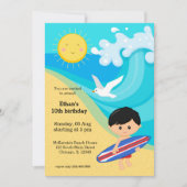 Surfer Einladung (Vorderseite)