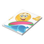 Surfer-Emoji Notizblock (Rotiert)
