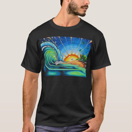 Surfer-Entwurf T-Shirt (Vorderseite)