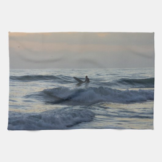 Surfer erwartet geschirrtuch (Horizontal)