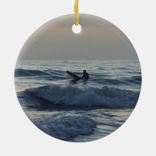 Surfer erwartet keramikornament (Hinten)