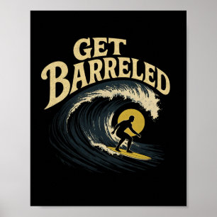 Surfer fängt eine Welle - Lass dich mitreißen _1 Poster