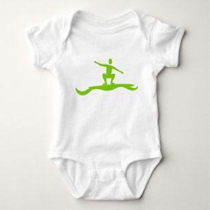 Surfer Figur - Martian Grün Baby Strampler