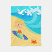 Surfer Fleecedecke (Vorderseite)