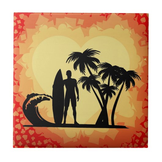 Surfer Fliese (Vorderseite)