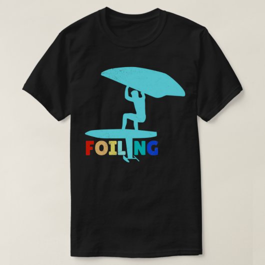 Surfer Foiling Wing Foiling Lover Geschenk Idee 3 T-Shirt (Design vorne)
