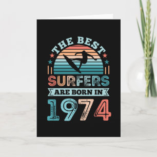 Surfer geboren 1974 50. Geburtstag Surfgeschenk Karte