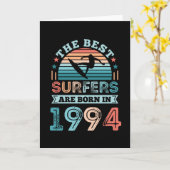 Surfer geboren 1994 30. Geburtstag Surfgeschenk Karte (Gelbe Blume)