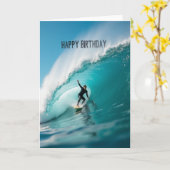 Surfer-Geburtstagskarte Karte (Gelbe Blume)
