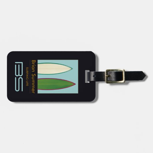 Surfer Gepäckanhänger (Vorderseite horizontal)