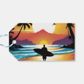Surfer Geschenkanhänger (Rückseite Horizontal)