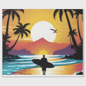 Surfer Geschenkpapier (Flach)