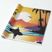 Surfer Geschenkpapier (Ungerollt)