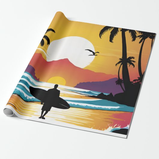 Surfer Geschenkpapier (Ungerollt)