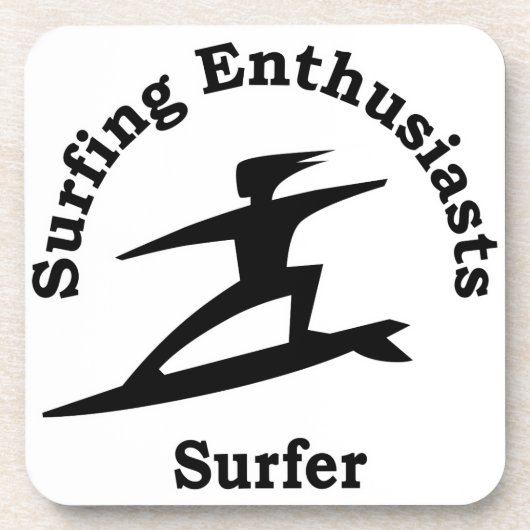 Surfer Getränkeuntersetzer (Vorderseite)