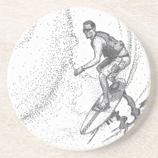 Surfer Getränkeuntersetzer (Vorne)