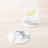 Surfer Getränkeuntersetzer (Seite)