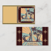 Surfer Girl Business Card Visitenkarte (Vorne/Hinten)