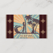 Surfer Girl Business Card Visitenkarte (Rückseite)