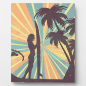 Surfer Girl Fotoplatte (Vorderseite)