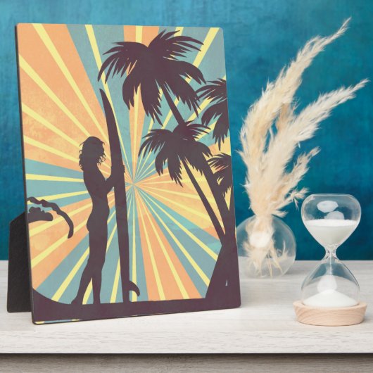 Surfer Girl Fotoplatte (Seite)