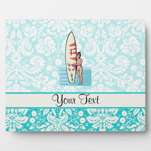 Surfer Girl Fotoplatte (Vorderseite)