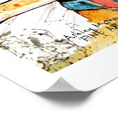 Surfer Girl geblasenes Haar Poster (Ecke)