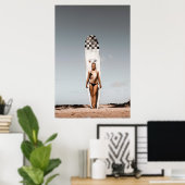 Surfer Girl ~ Hawaii Poster (Heimbüro)