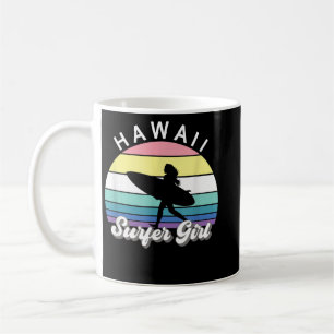 Surfer Girl Hawaii Vintage Hawaiian Surfen Surf B Kaffeetasse