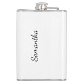 Surfer Girl individuelle Name Flachmann (Rückseite)