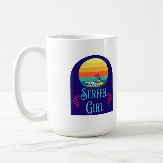 Surfer Girl Kaffeetasse (Links)