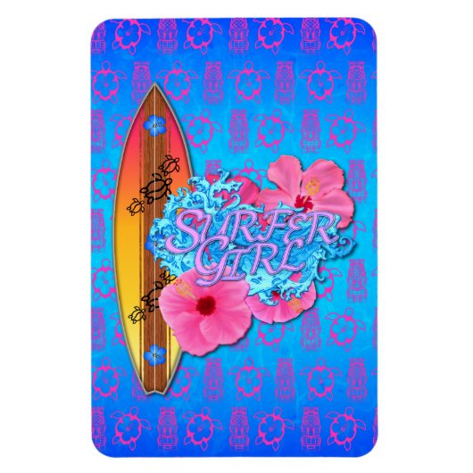 Surfer Girl Magnet (Vertikal)